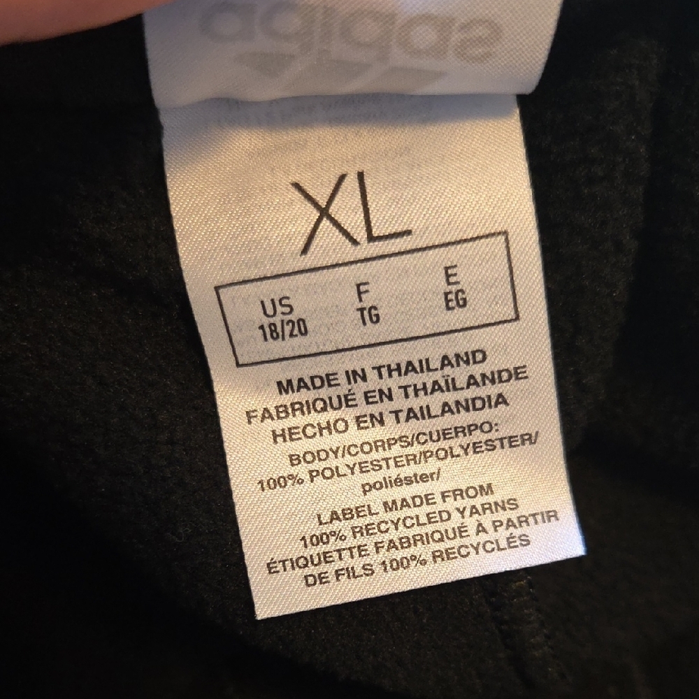 Adidas Kids Black Joggers with White Stripes - Picture 6 of 6